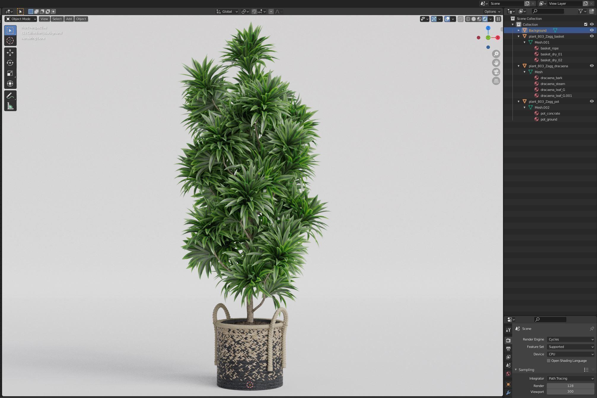 Plants collection 803 3D model_6