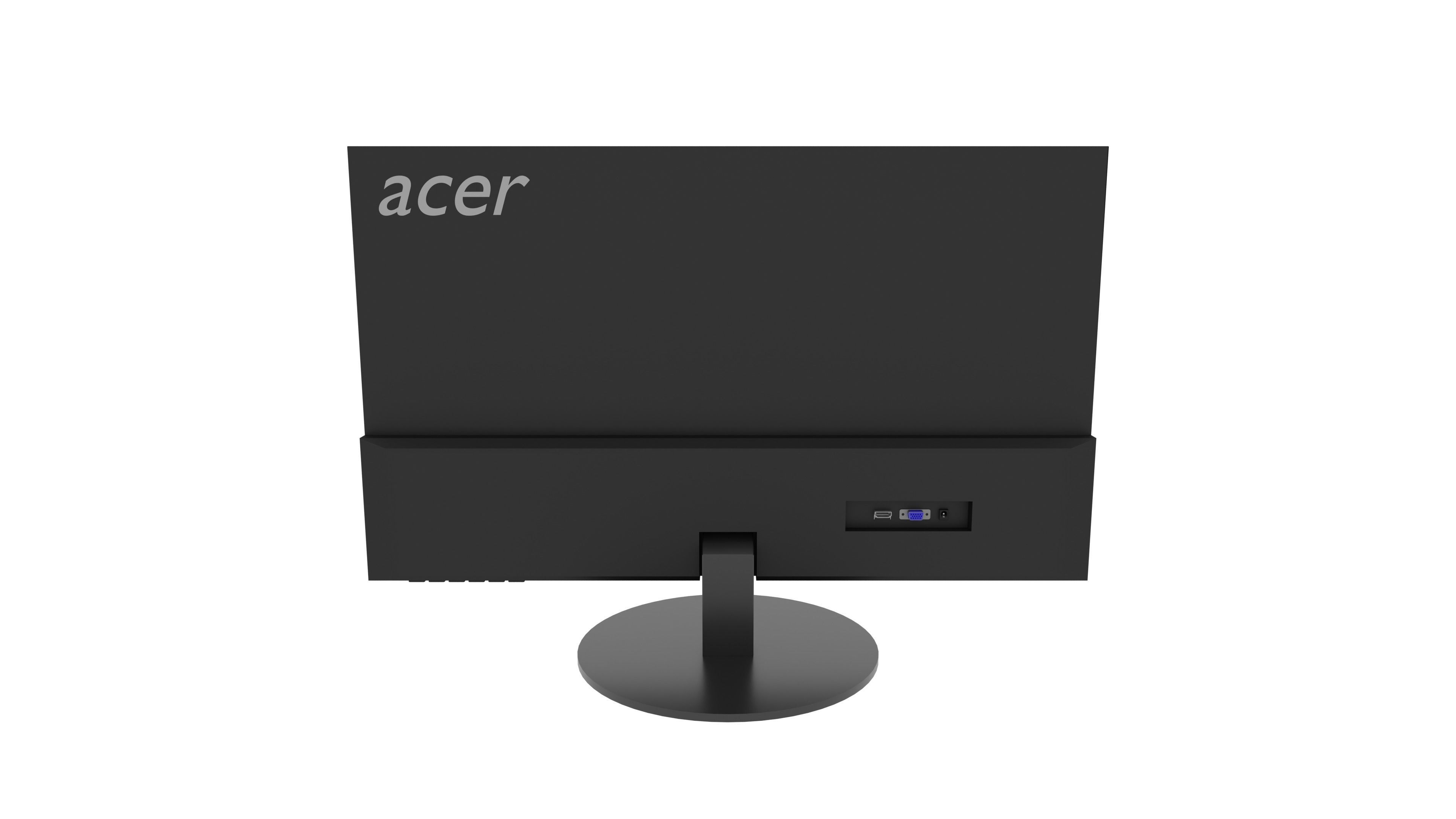 Acer SB230 Monitor Low-poly 3D model_4