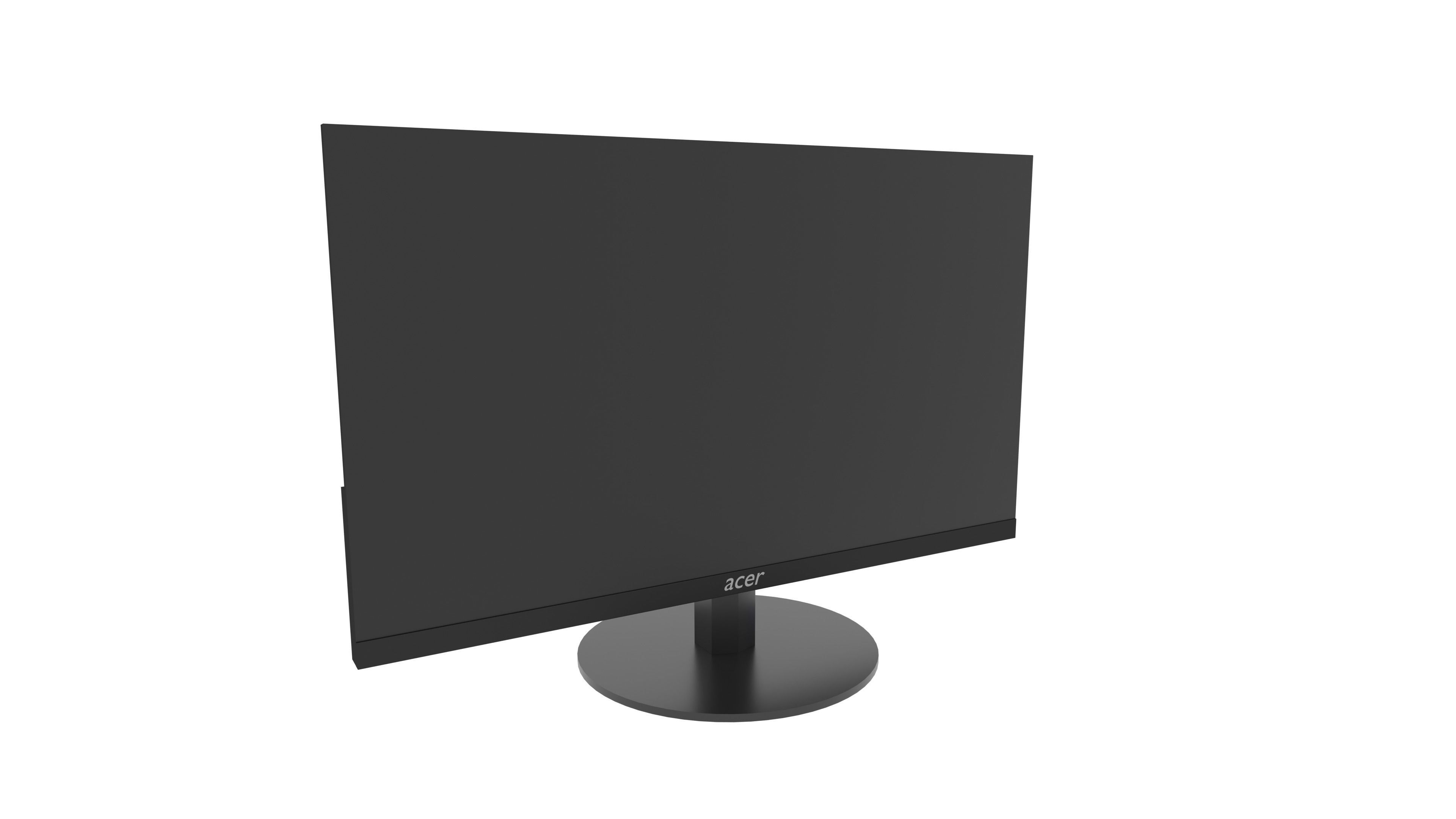 Acer SB230 Monitor Low-poly 3D model_10