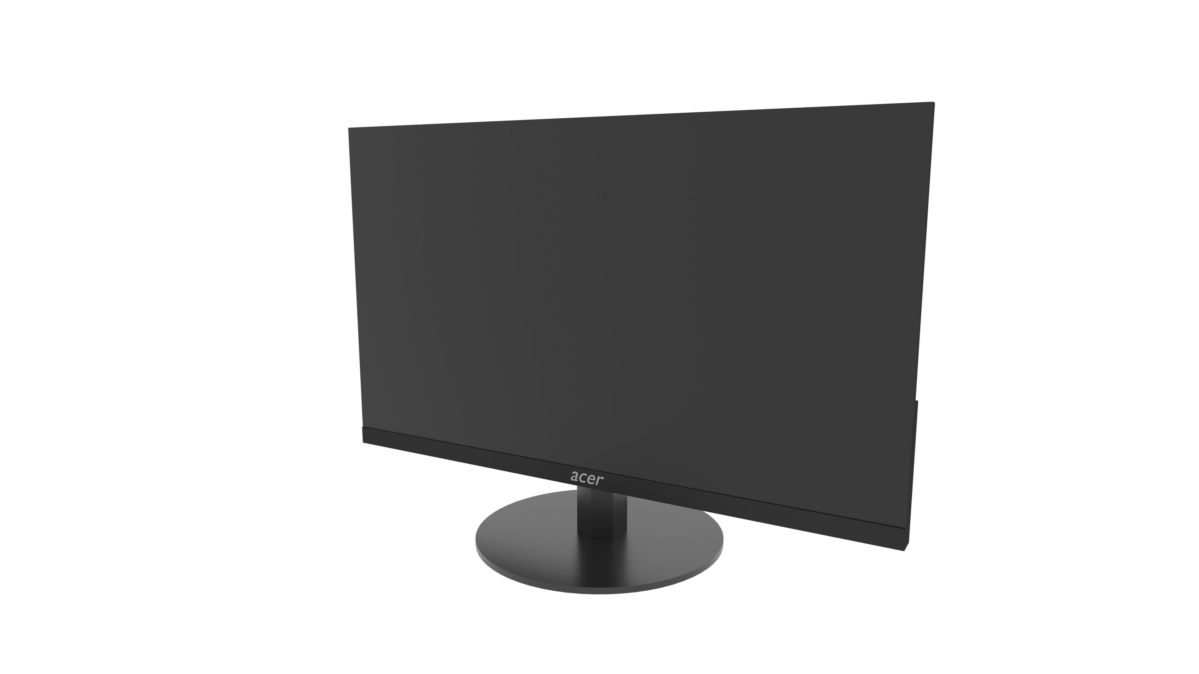 Acer SB230 Monitor Low-poly 3D model_8
