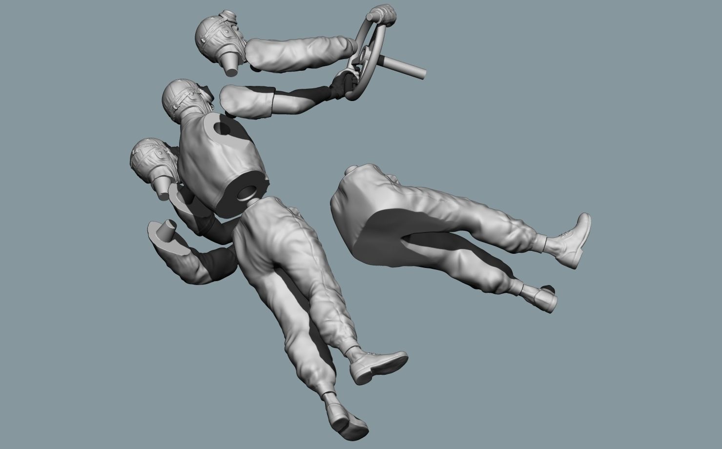 Tazio Nuvolari Driver 3D print model_10