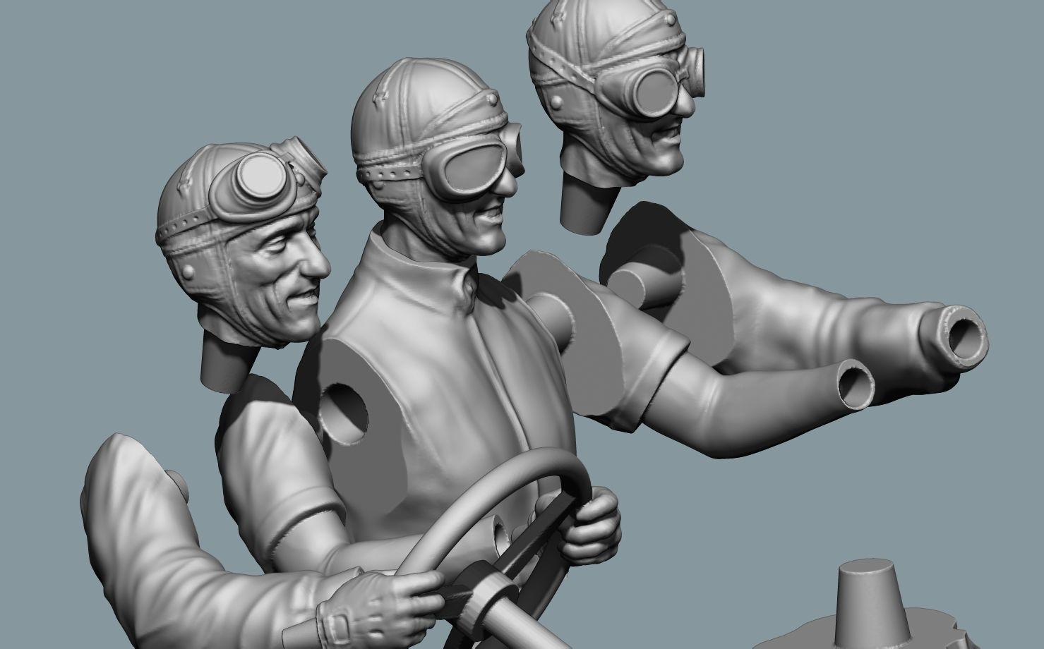 Tazio Nuvolari Driver 3D print model_7