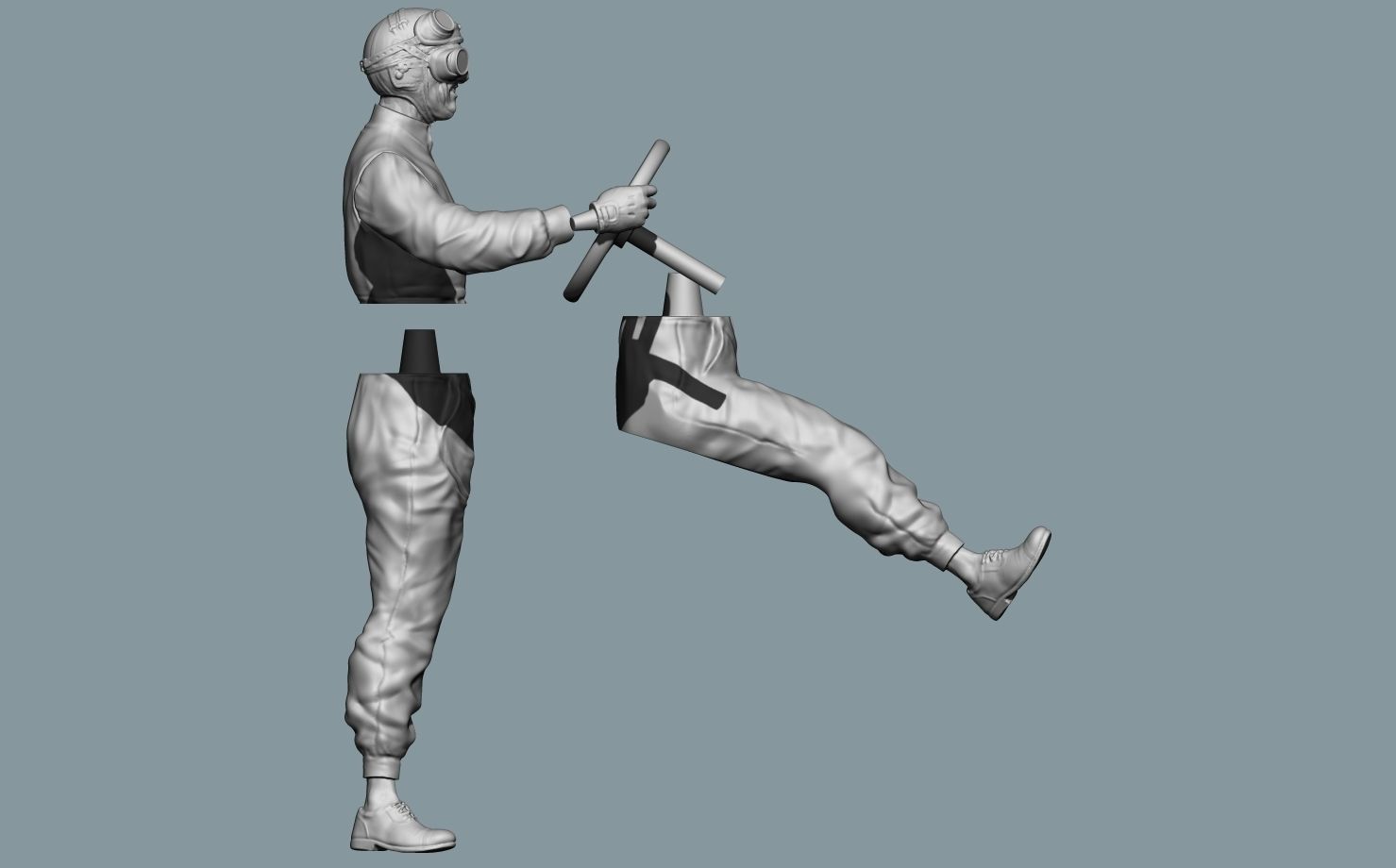 Tazio Nuvolari Driver 3D print model_16