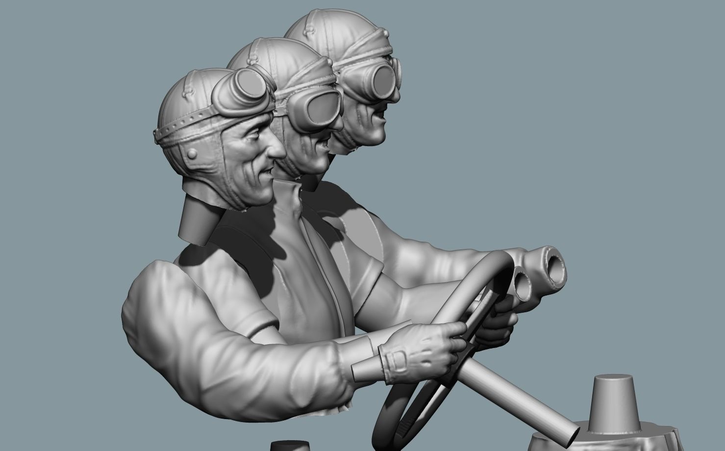 Tazio Nuvolari Driver 3D print model_6