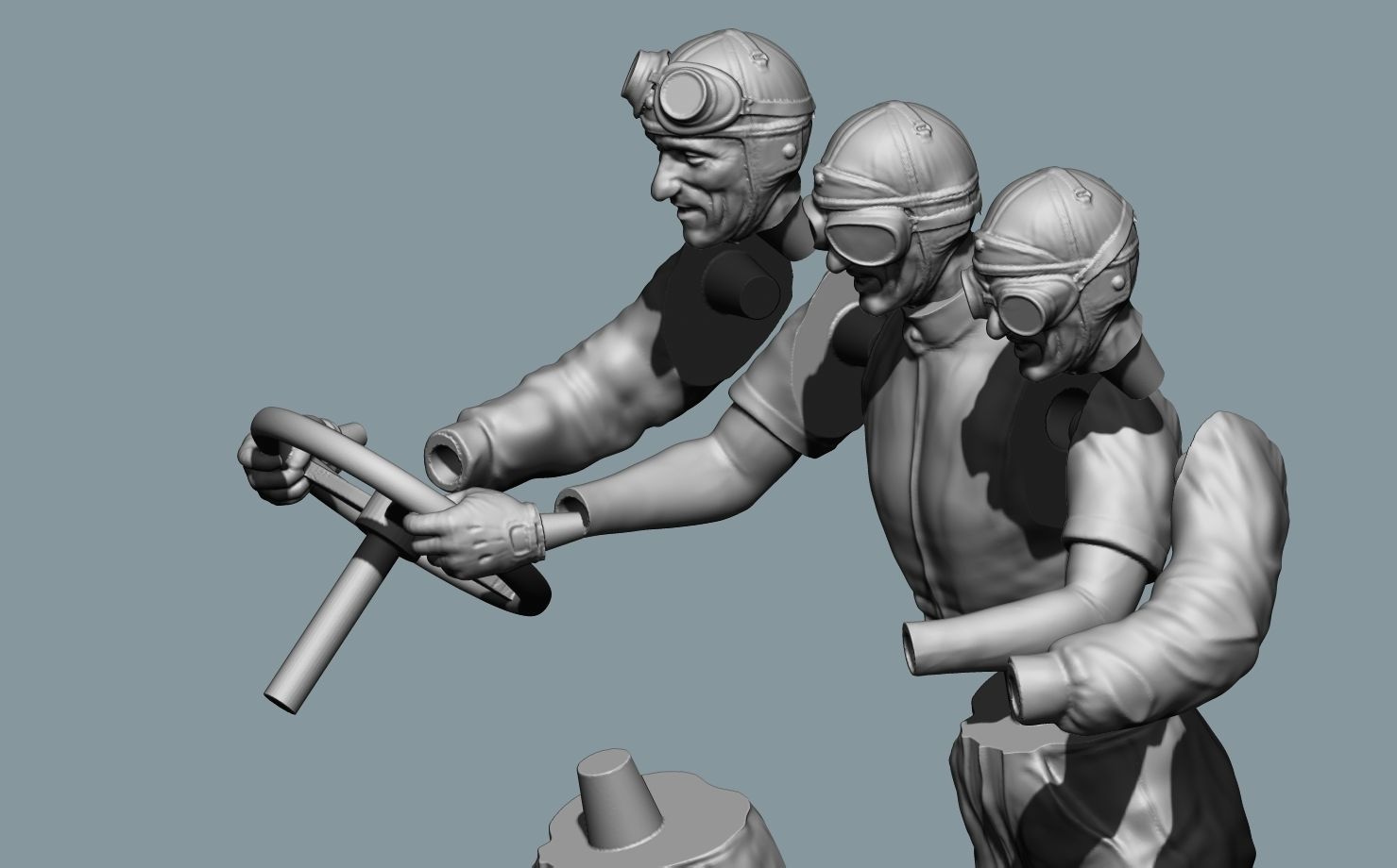 Tazio Nuvolari Driver 3D print model_5