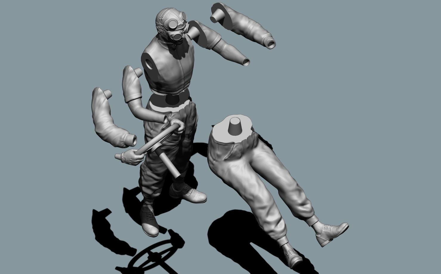 Tazio Nuvolari Driver 3D print model_17