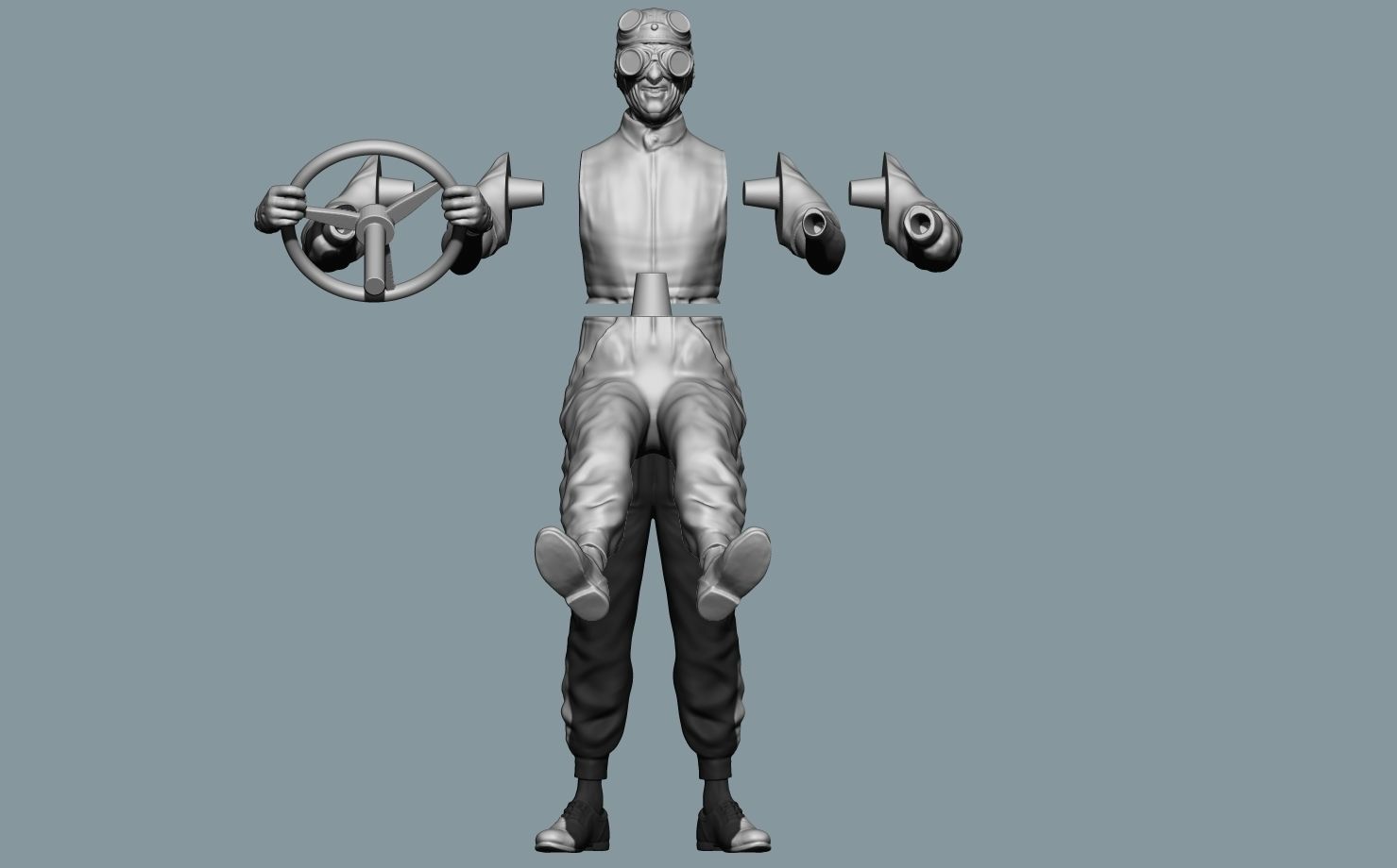 Tazio Nuvolari Driver 3D print model_19