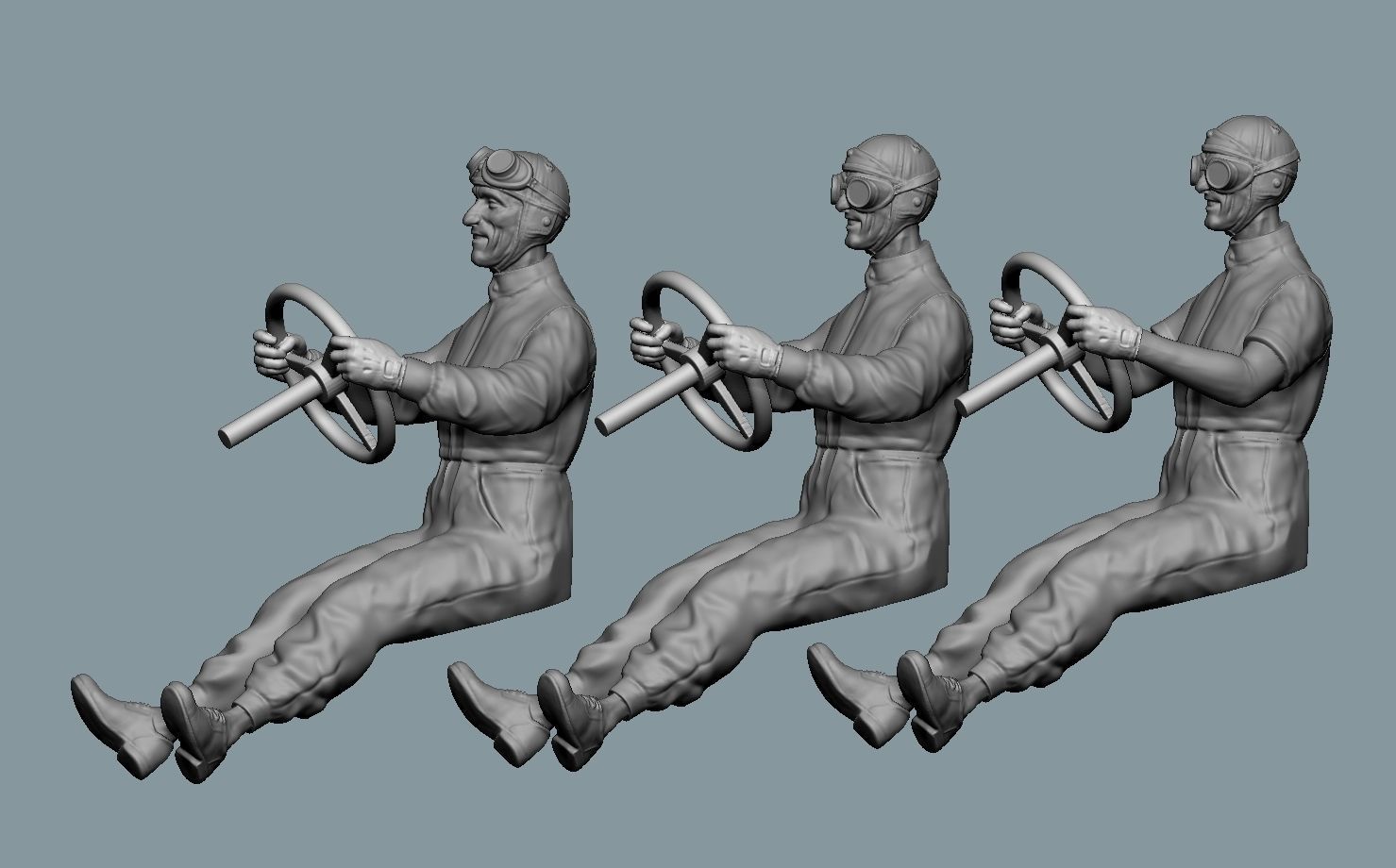 Tazio Nuvolari Driver 3D print model_12