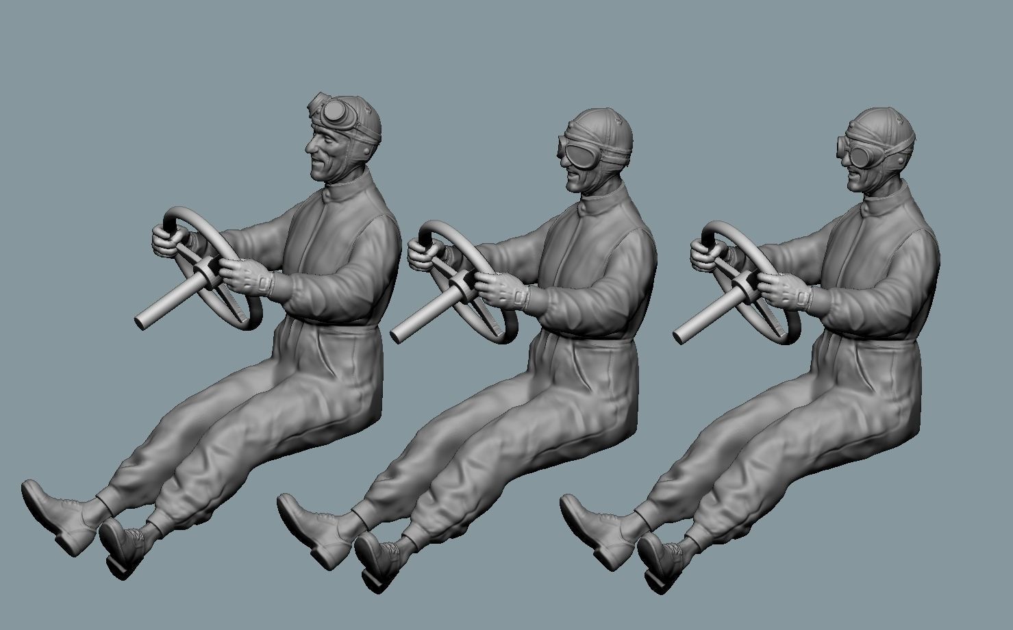 Tazio Nuvolari Driver 3D print model_13