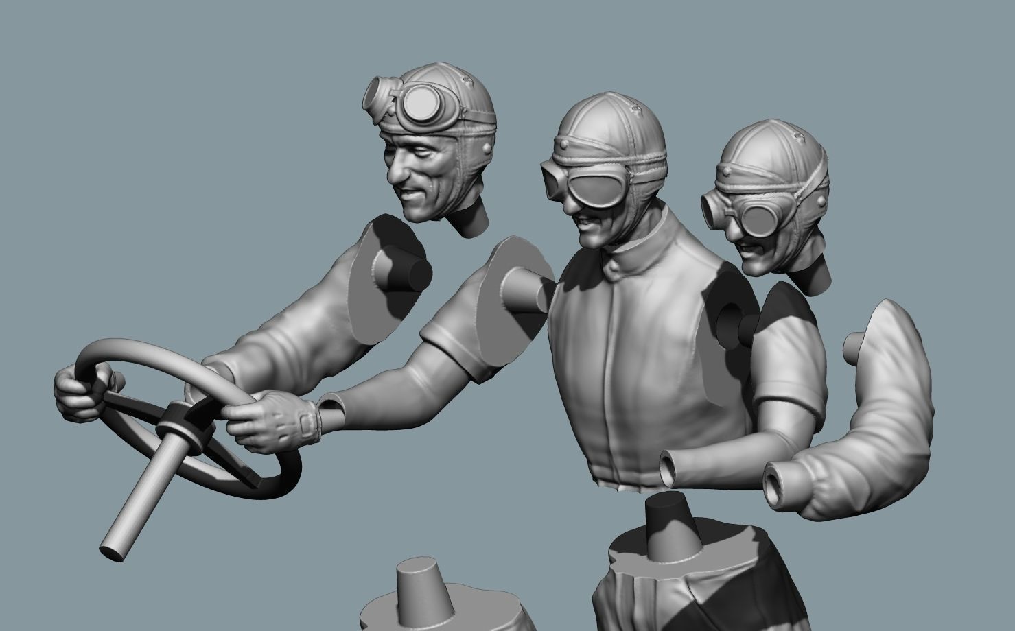 Tazio Nuvolari Driver 3D print model_4