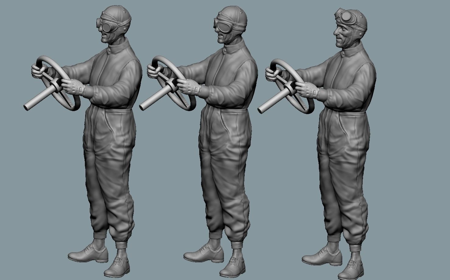 Tazio Nuvolari Driver 3D print model_14