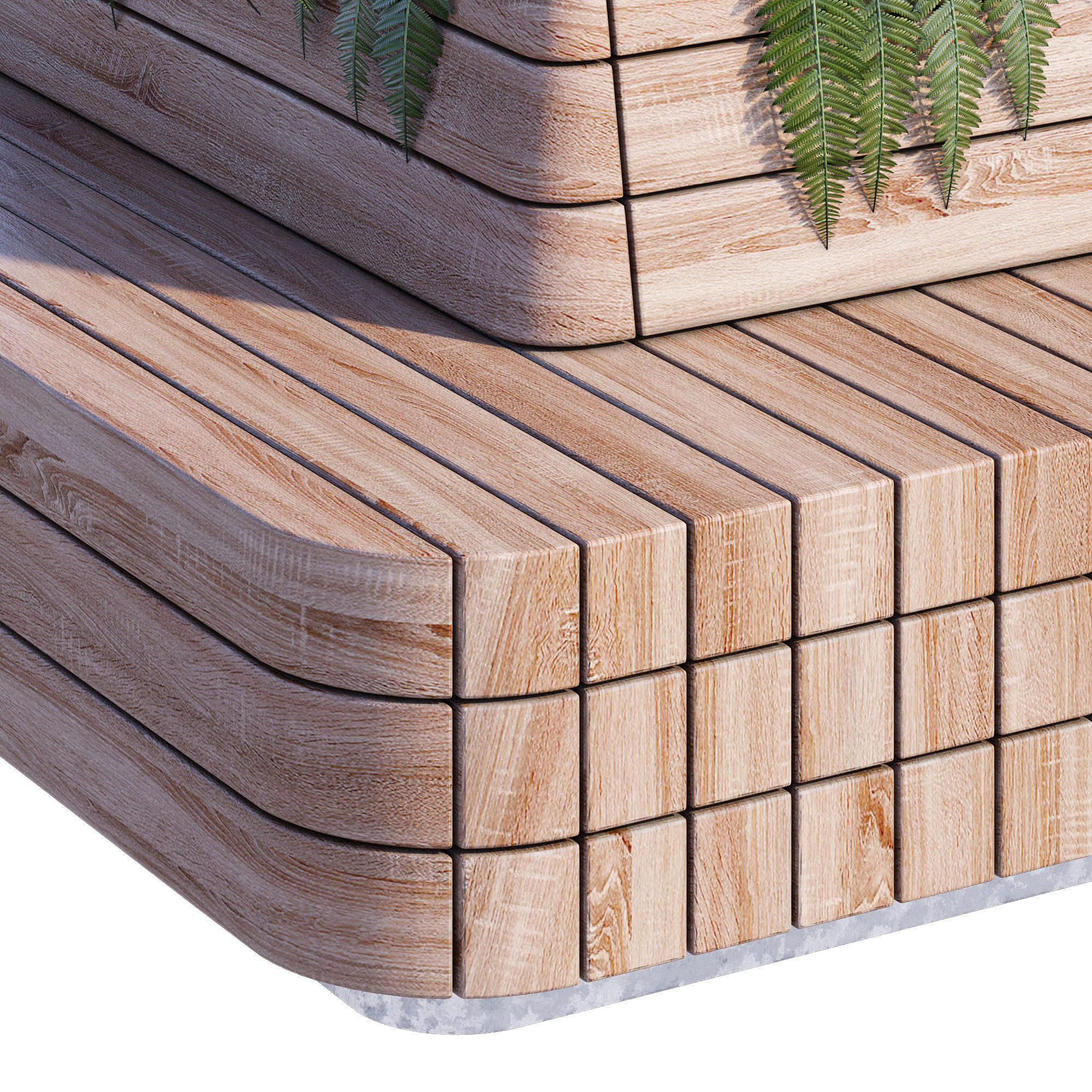 Modulo green three 3D model_4