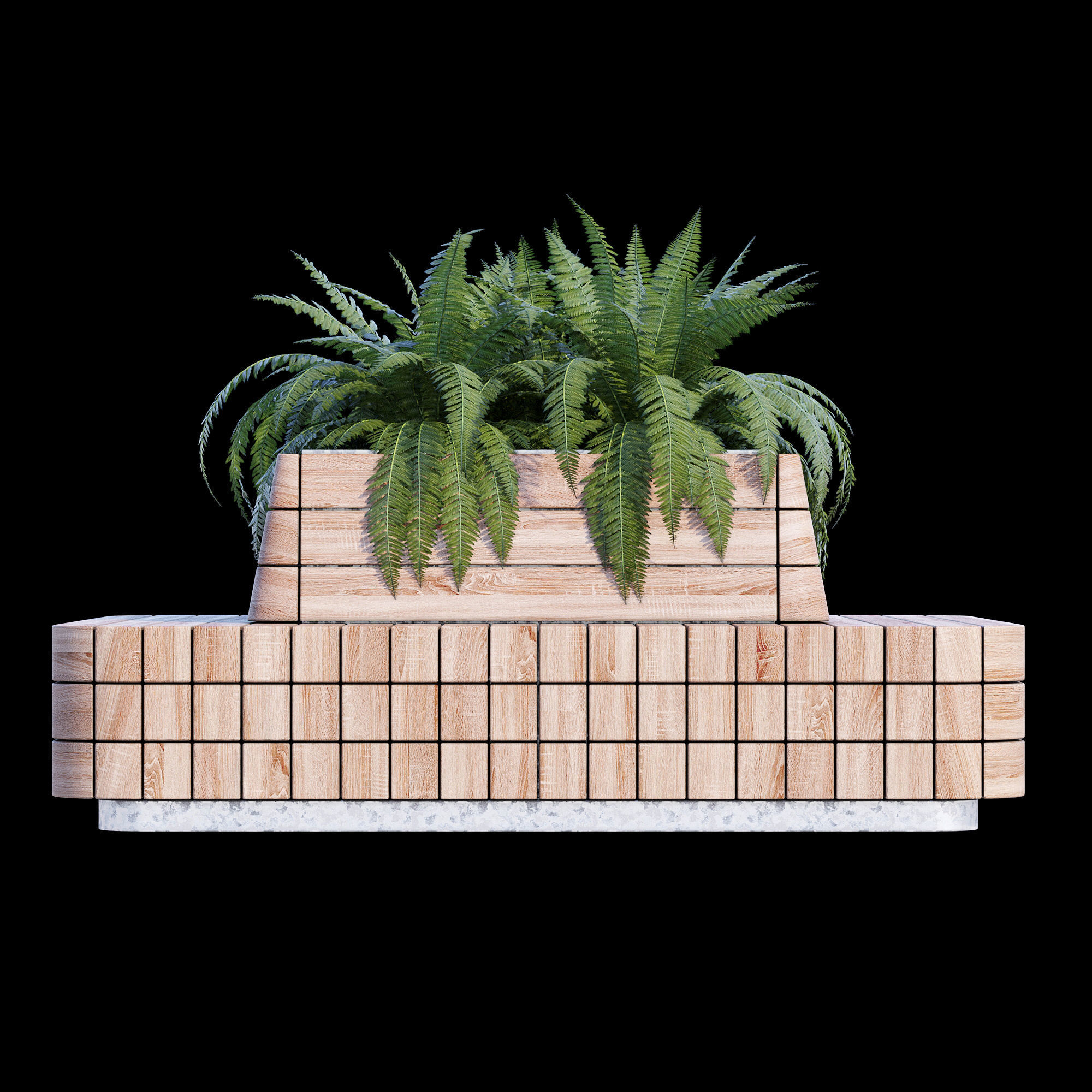 Modulo green three 3D model_7