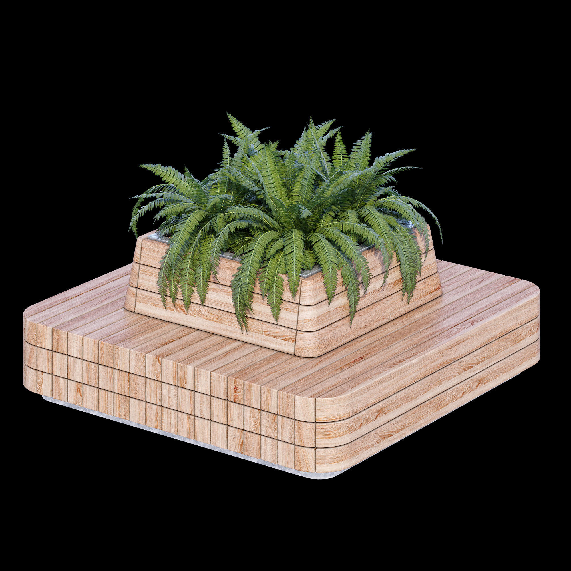 Modulo green three 3D model_9