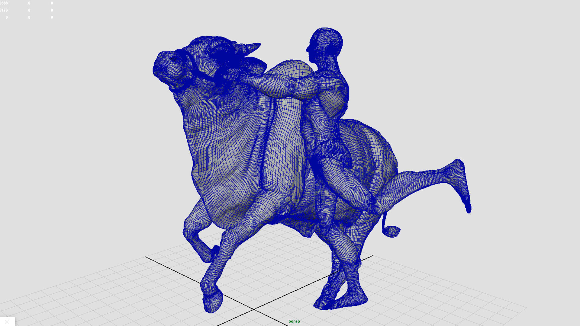 bull sculpture 3D model_7