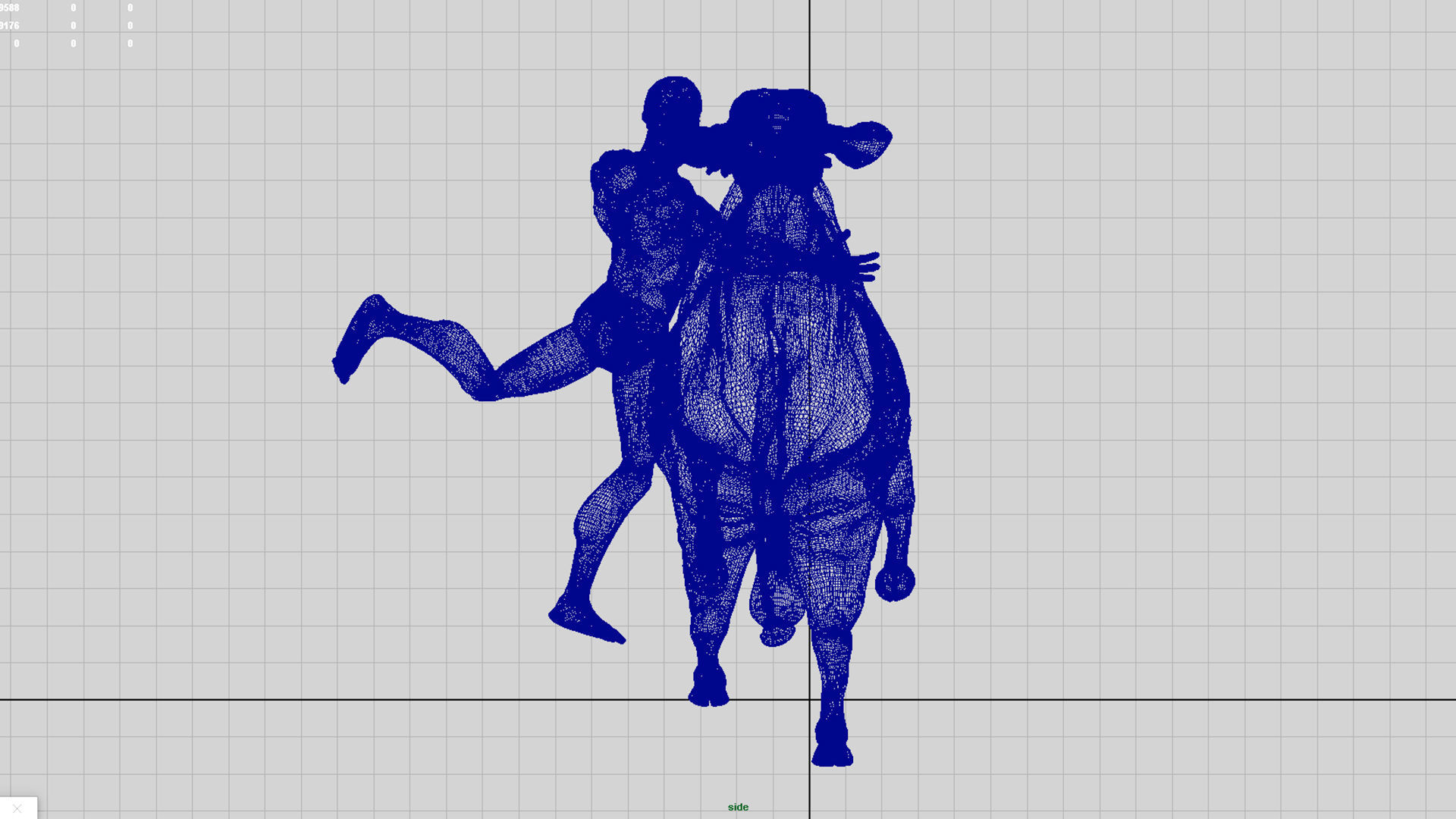 bull sculpture 3D model_4