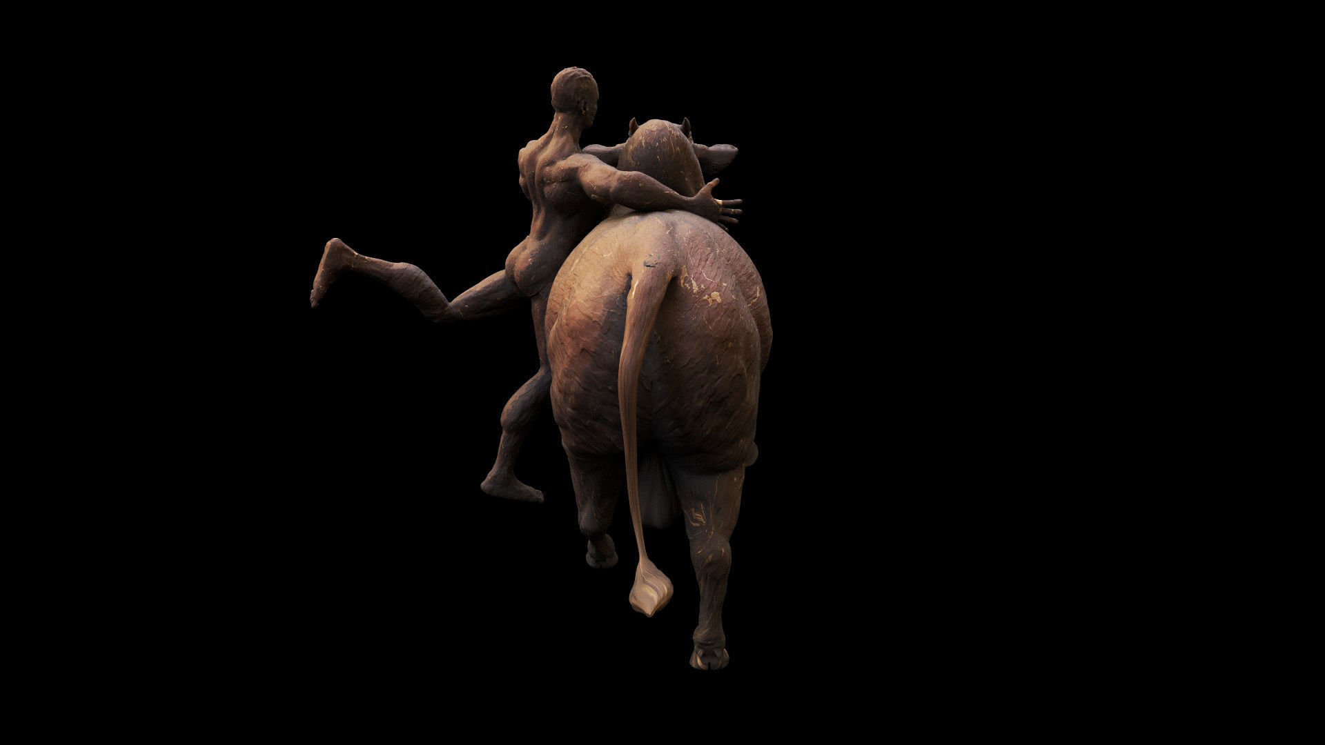 bull sculpture 3D model_12