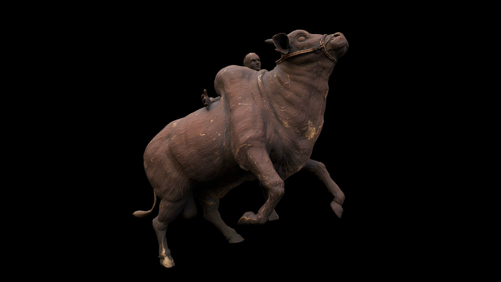bull sculpture 3D model_9