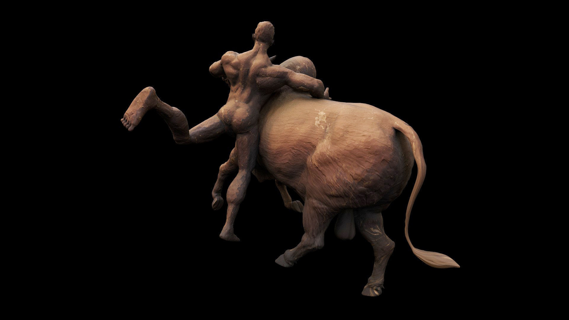 bull sculpture 3D model_13