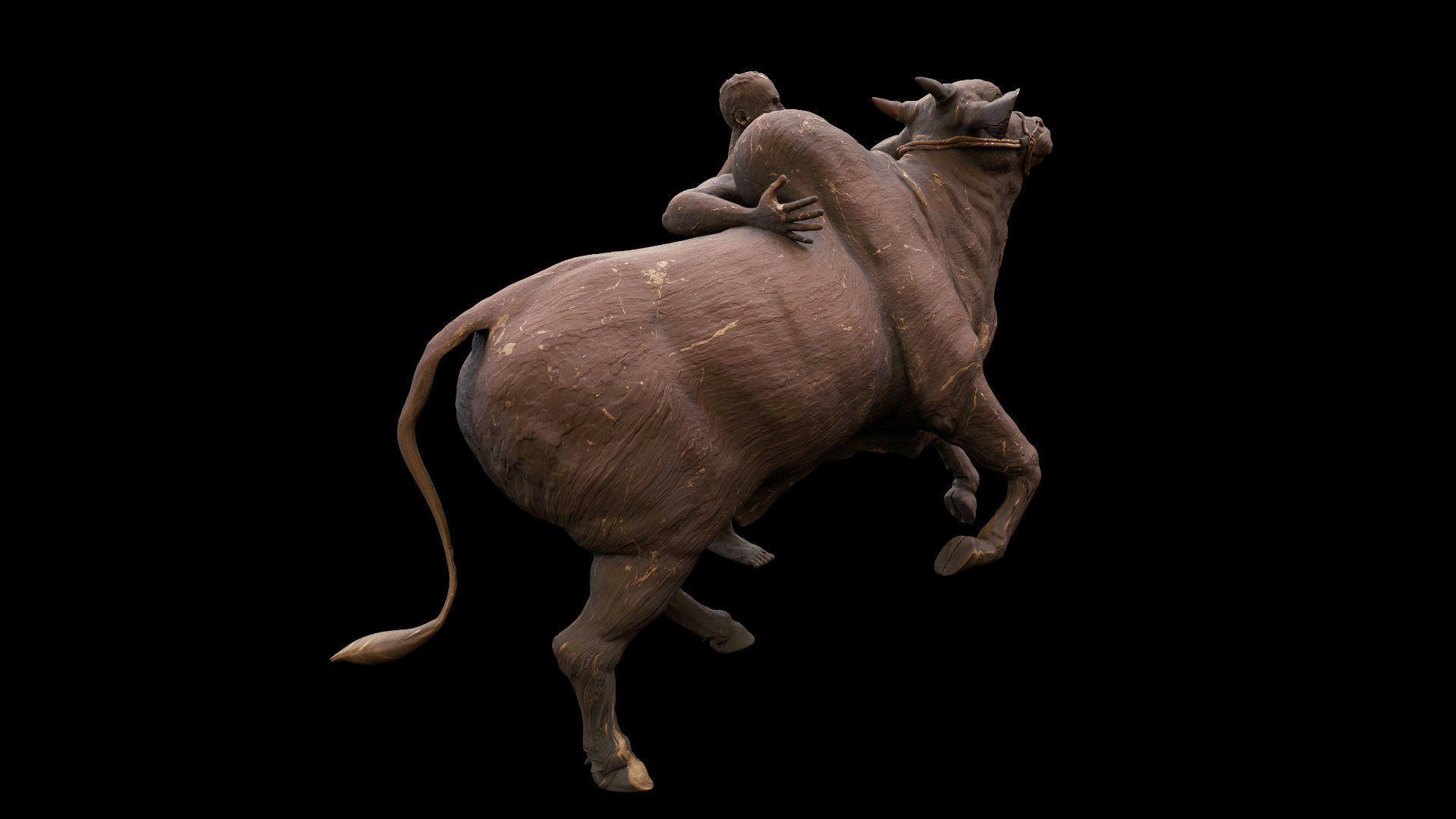 bull sculpture 3D model_11