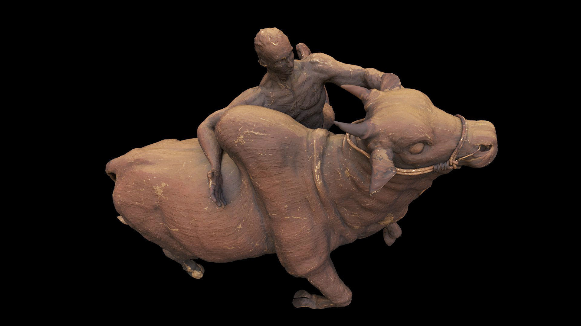 bull sculpture 3D model_10