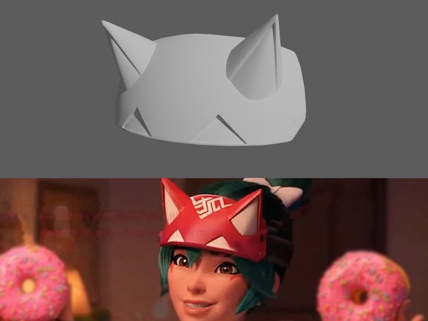 Overwatch - Kiriko Bundle - Kunai and Kitsune mask  3D print model_1