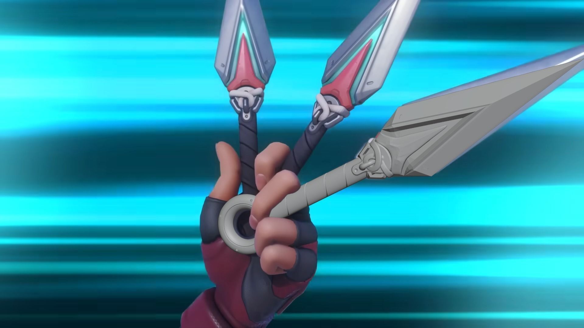 Overwatch - Kiriko Bundle - Kunai and Kitsune mask  3D print model_2