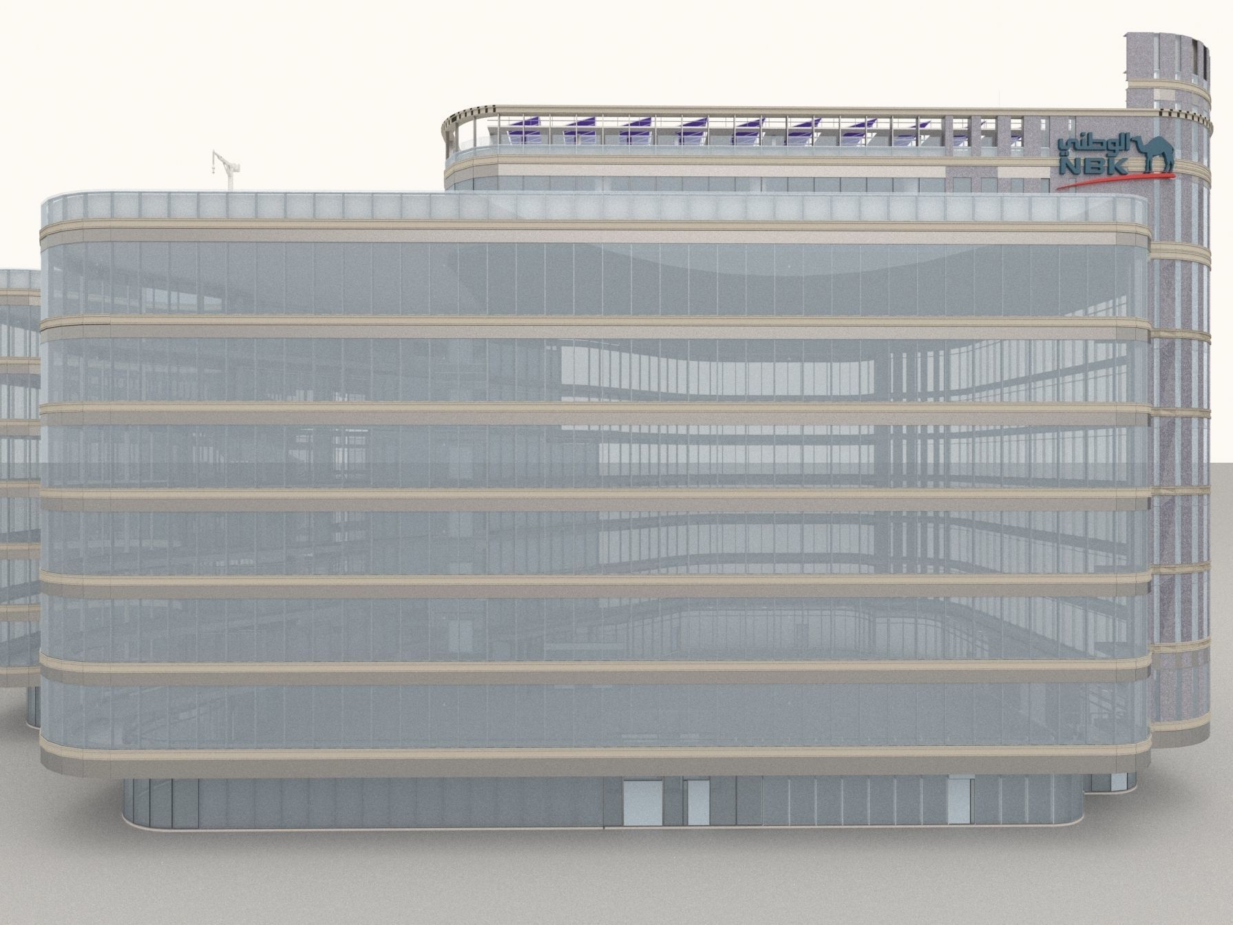 NBK National Bank of Kuwait BUILDING IN EGYPT 3D model_1