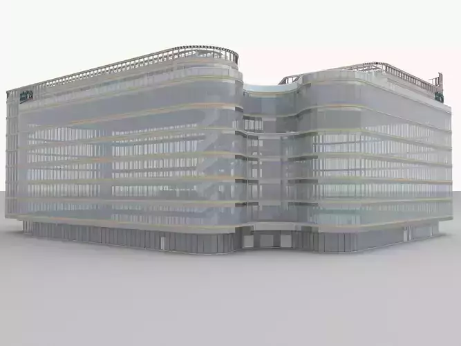 NBK National Bank of Kuwait BUILDING IN EGYPT 3D model