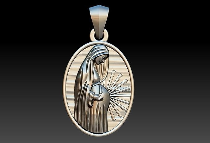 Virgin Mary Pregnant - Nossa Senhora Gravida 3D print model