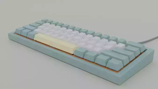 Custom keyboard 3D model