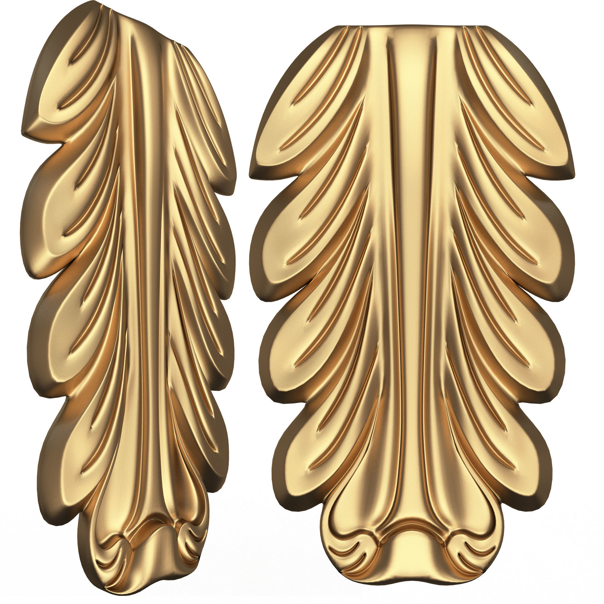 Collection of 170 Classic Carvings 06 Low-poly 3D model_107