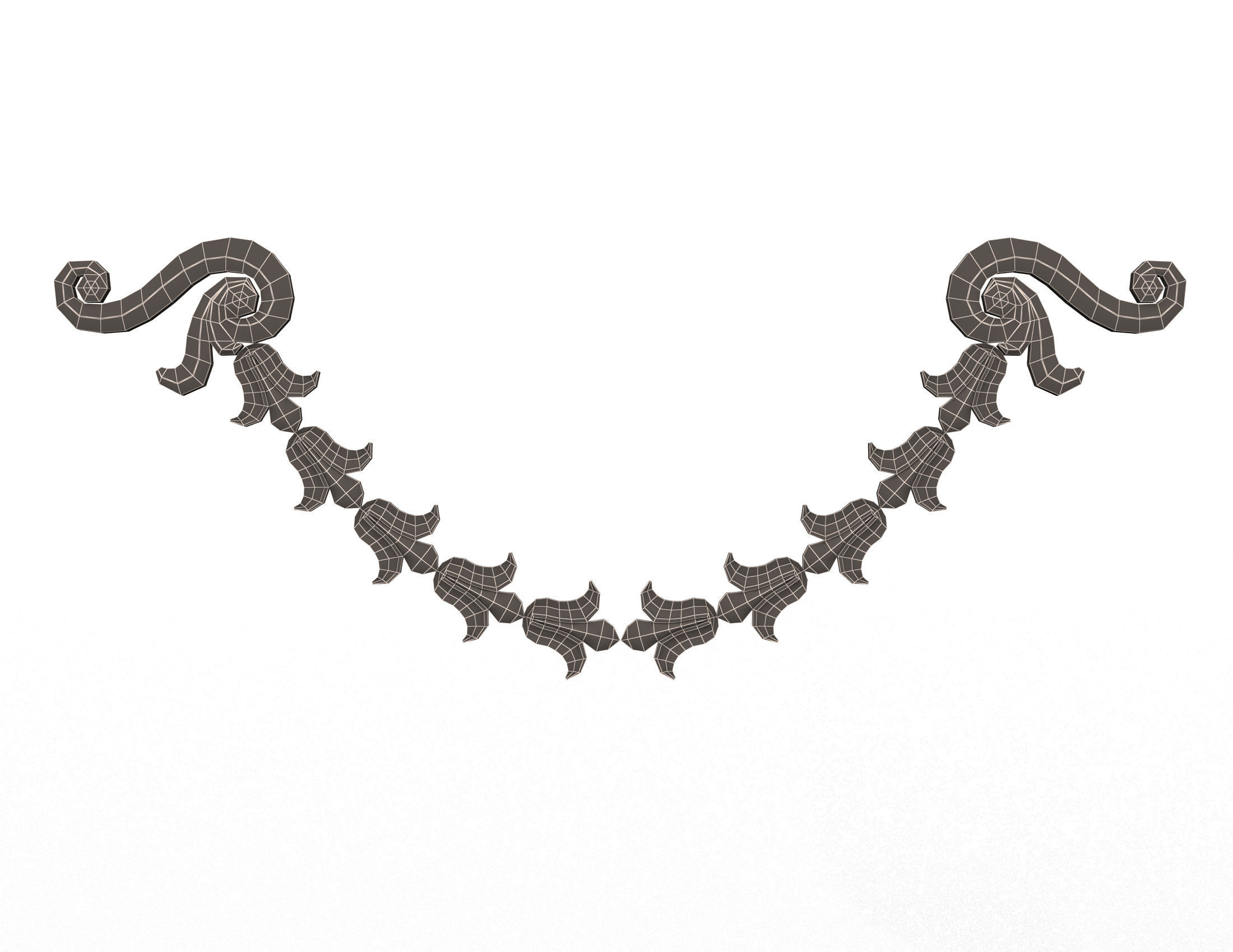 Collection of 170 Classic Carvings 06 Low-poly 3D model_144