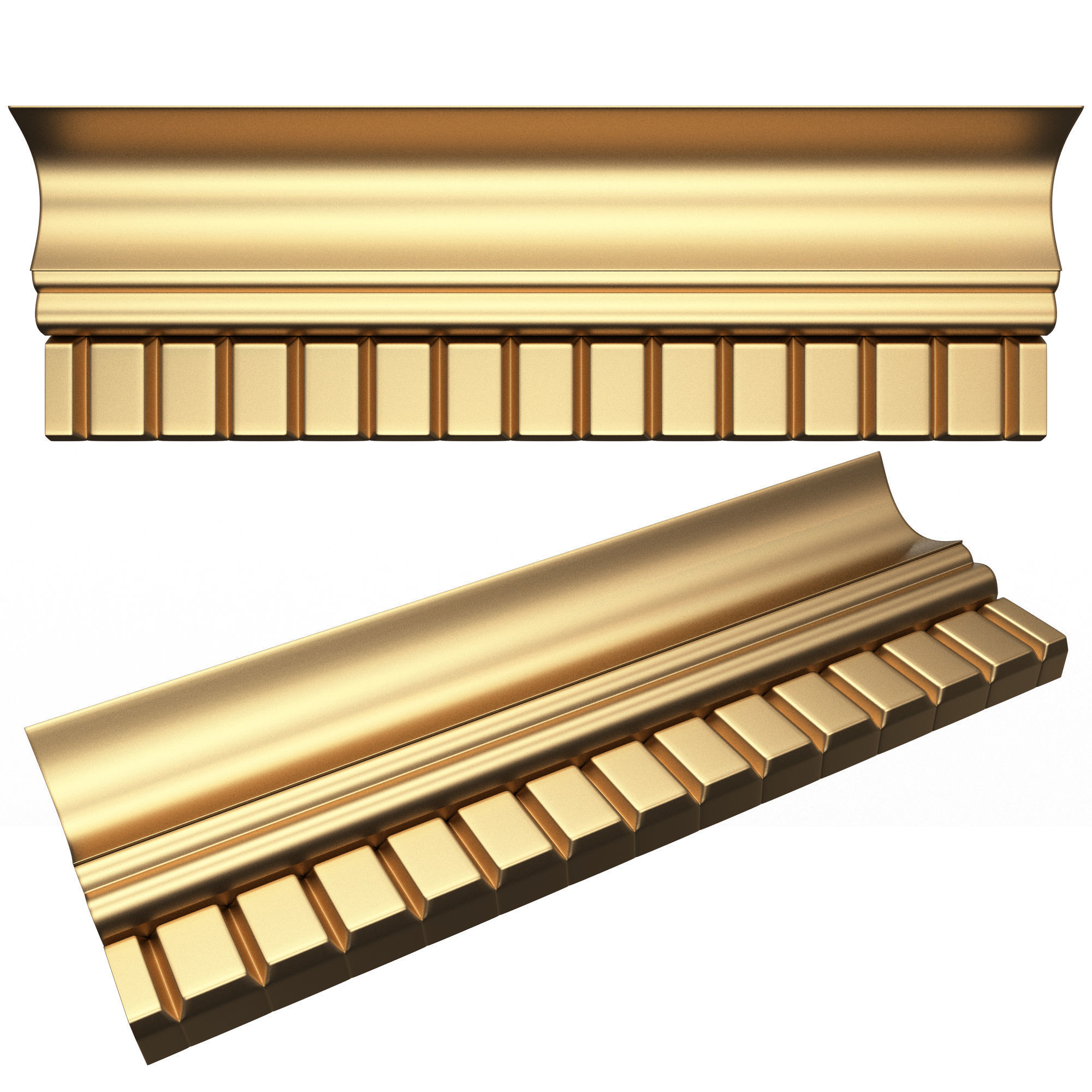 Collection of 170 Classic Carvings 06 Low-poly 3D model_127