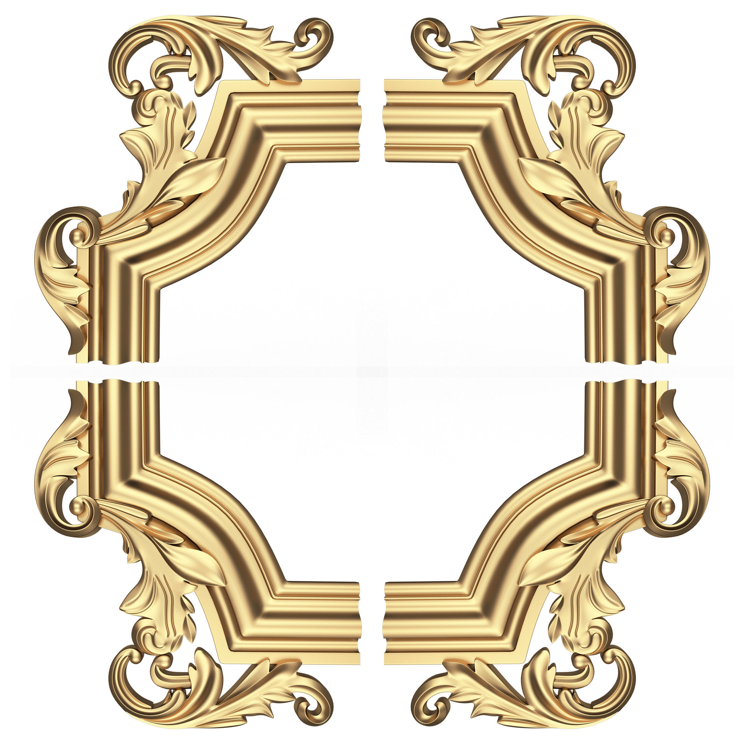 Collection of 170 Classic Carvings 06 Low-poly 3D model_120