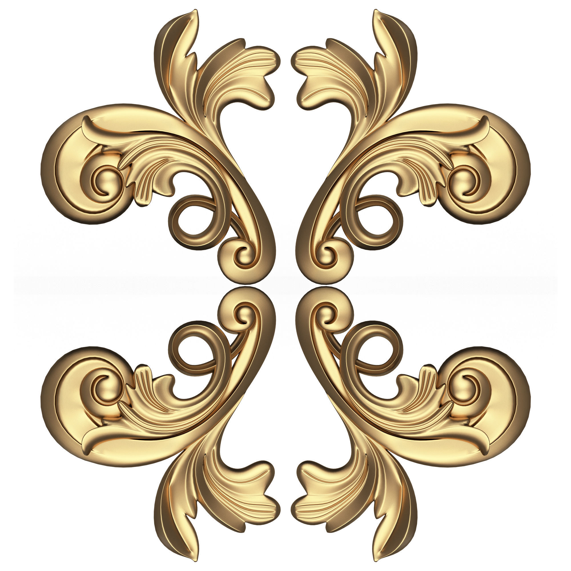 Collection of 170 Classic Carvings 06 Low-poly 3D model_52