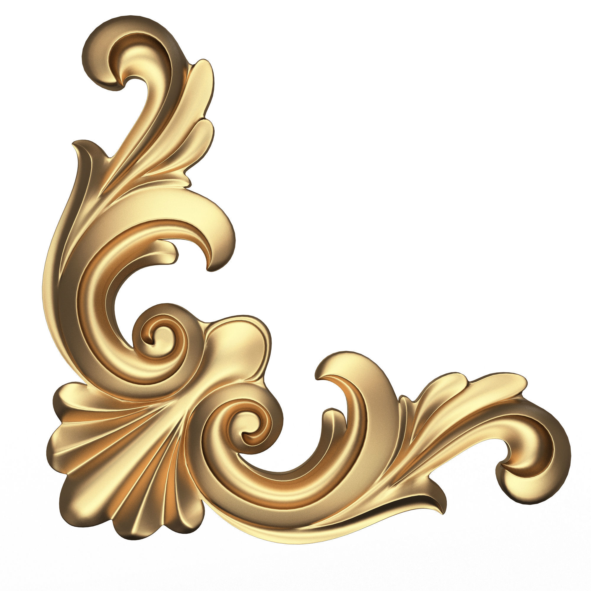 Collection of 170 Classic Carvings 06 Low-poly 3D model_115