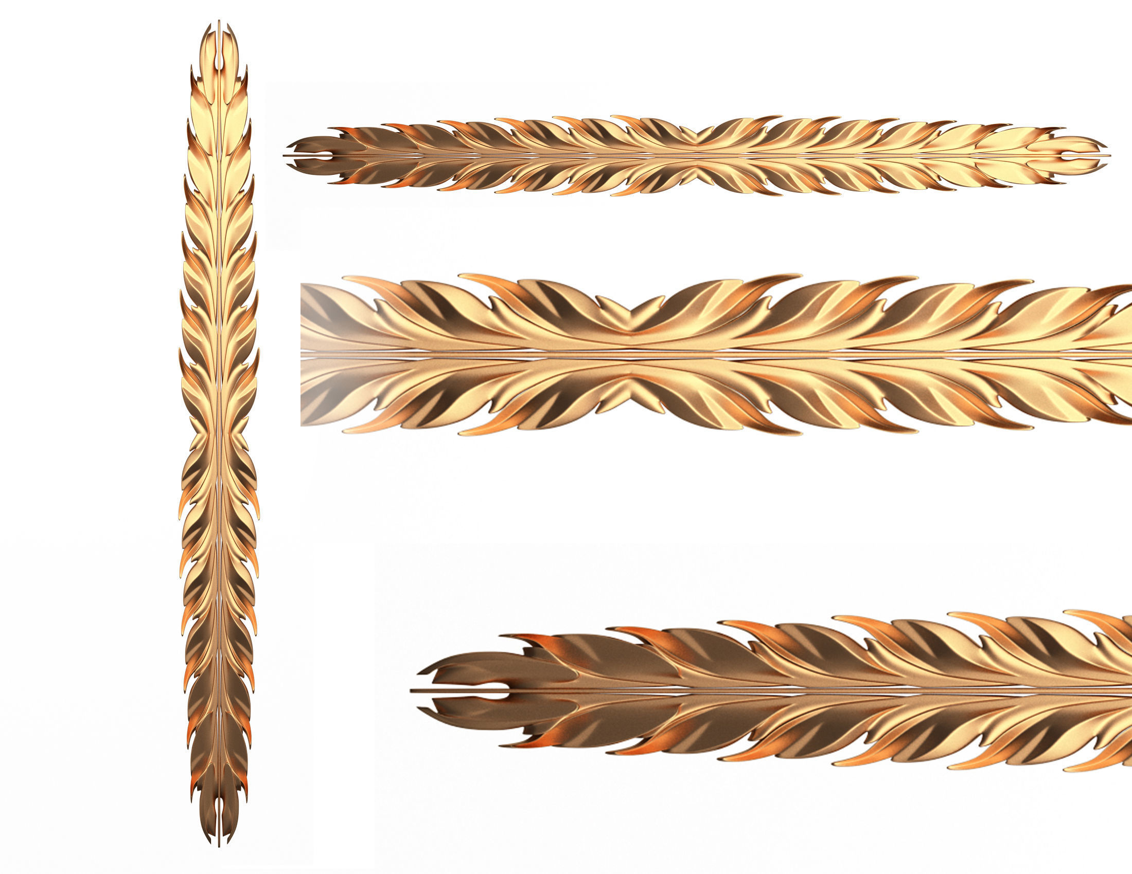 Collection of 170 Classic Carvings 06 Low-poly 3D model_23