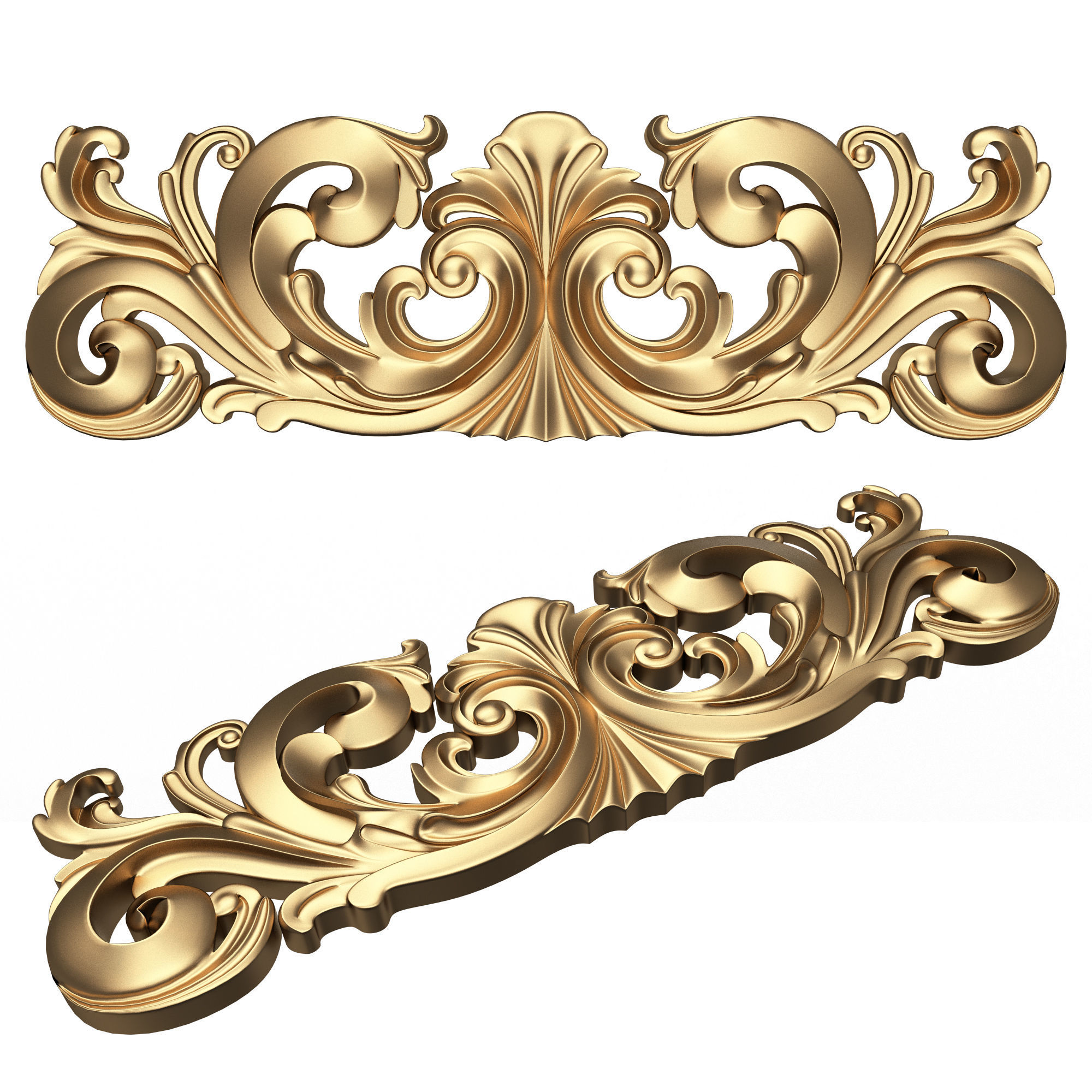 Collection of 170 Classic Carvings 06 Low-poly 3D model_68