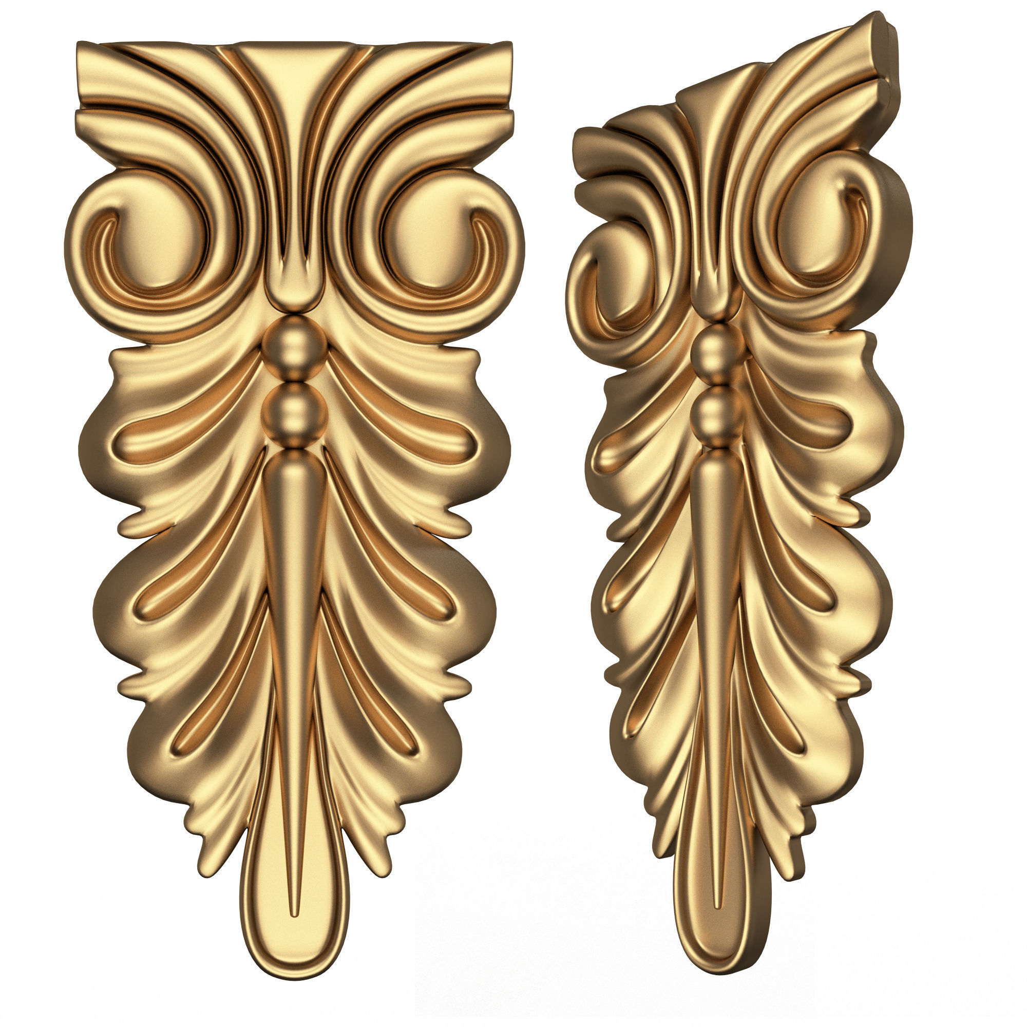 Collection of 170 Classic Carvings 06 Low-poly 3D model_106