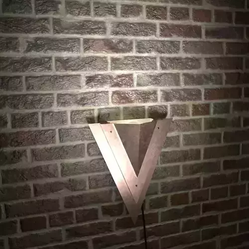 Wall-lamp wall light on brick wall