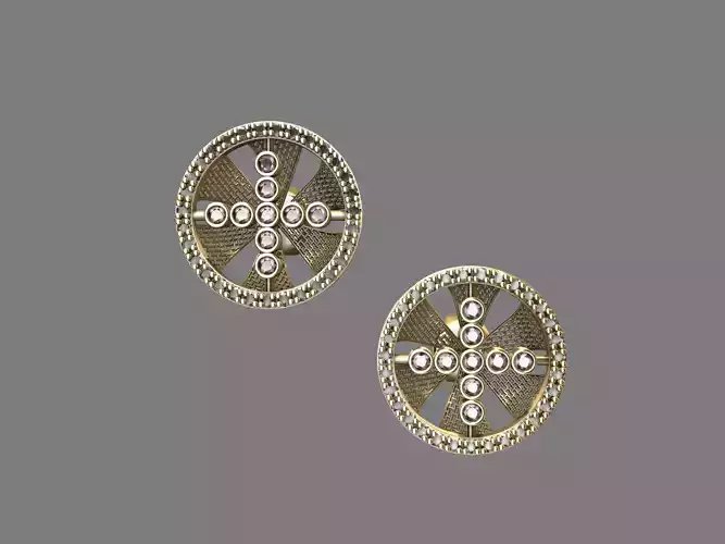 diamond jali earings 