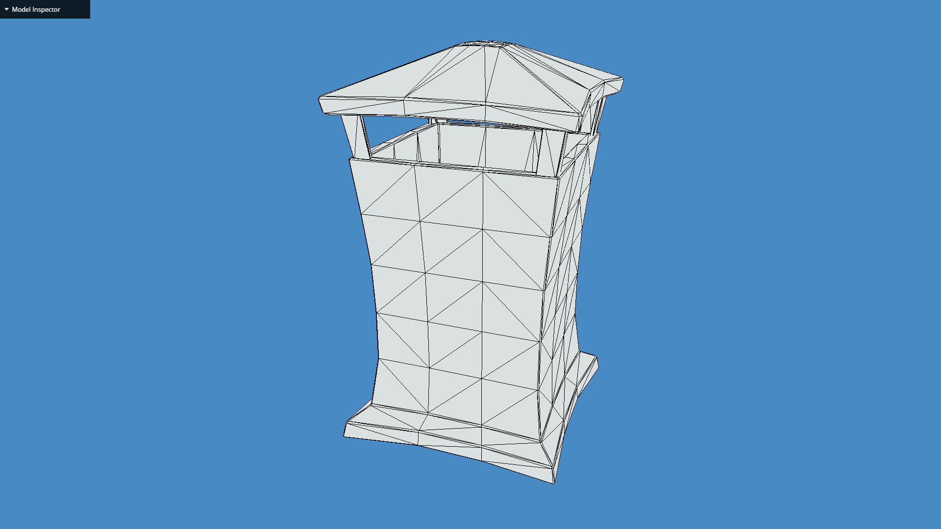 Stylized London UK Rubbish Bin Low-poly 3D model_1