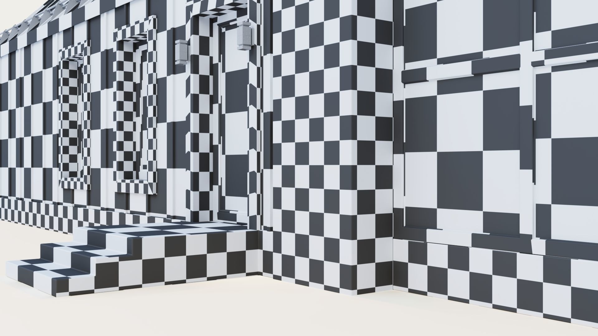 Barnhouse with stained glass windows 3D model_30