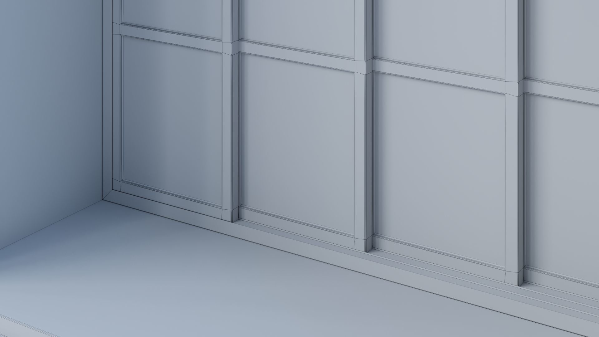 Barnhouse with stained glass windows 3D model_48