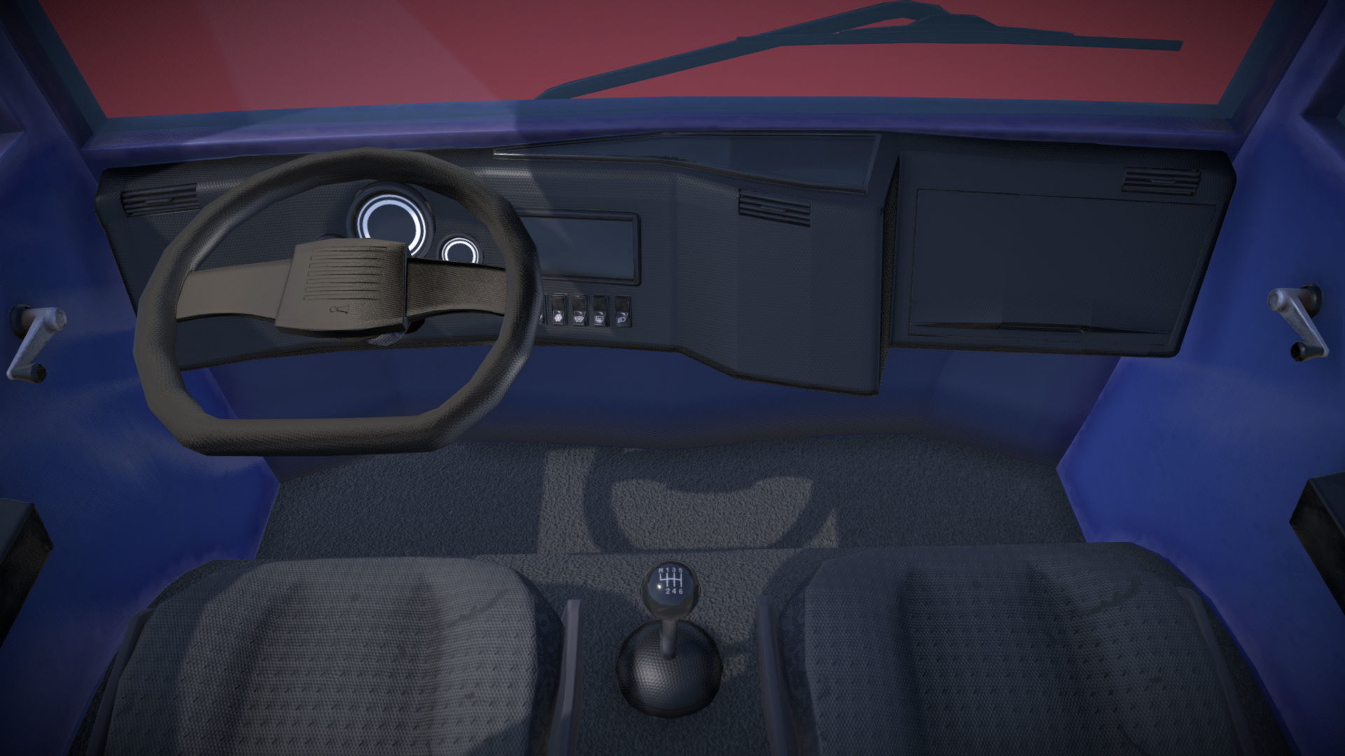 Stylized Trunk Truck Low-poly 3D model_6