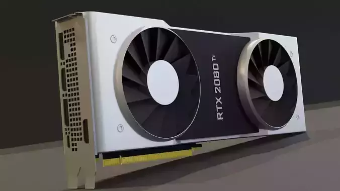 Nvidia Geforce RTX 2080 Ti Free 3D model