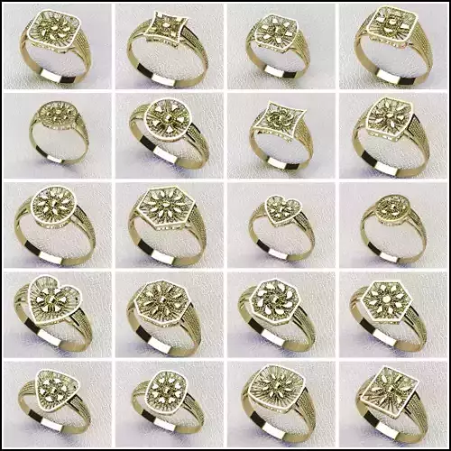 LIGHT WEIGHT TURKISH RINGS 3D print model