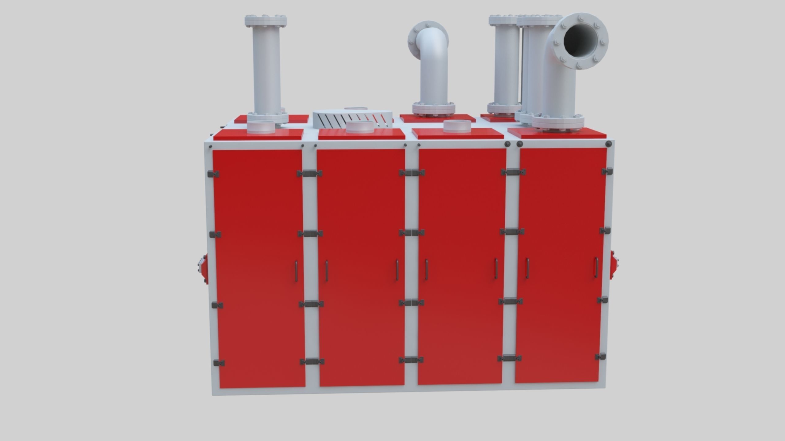 Plansifter Plansichter Grain Wheat Flour Milling Machine Low-poly 3D model_3