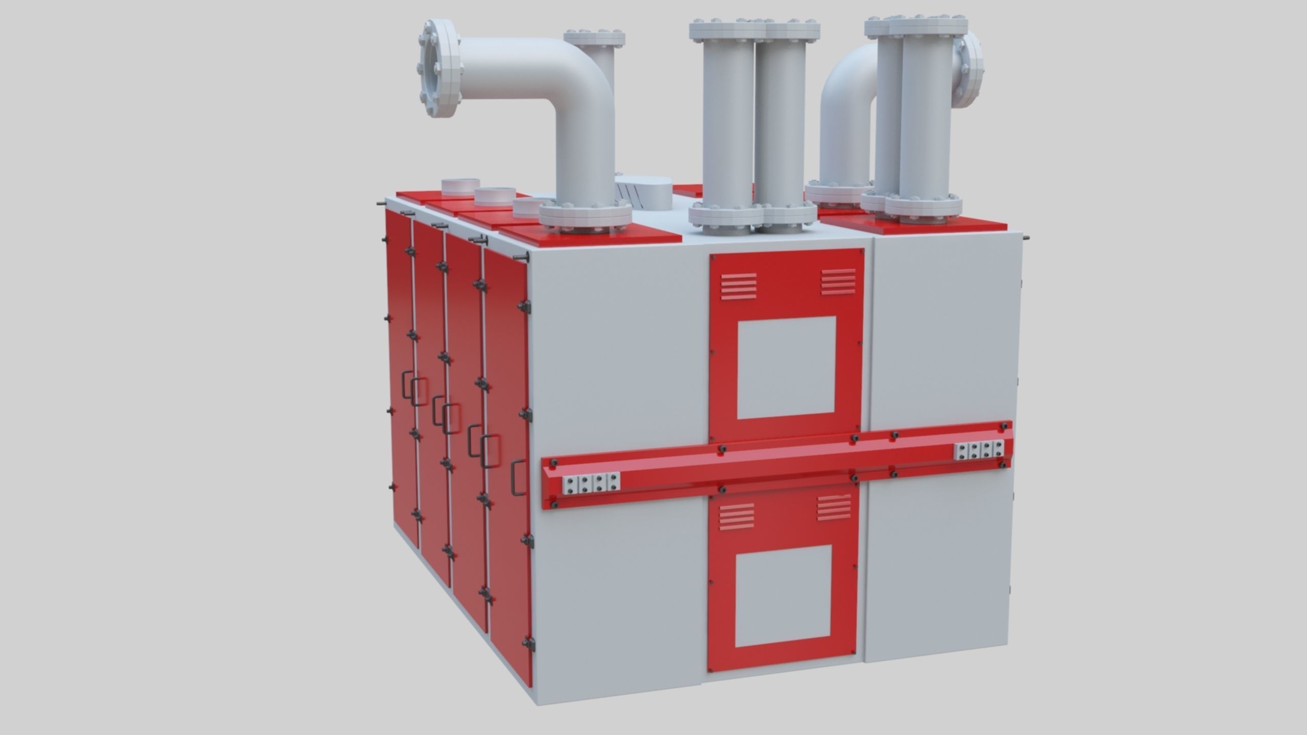 Plansifter Plansichter Grain Wheat Flour Milling Machine Low-poly 3D model_1